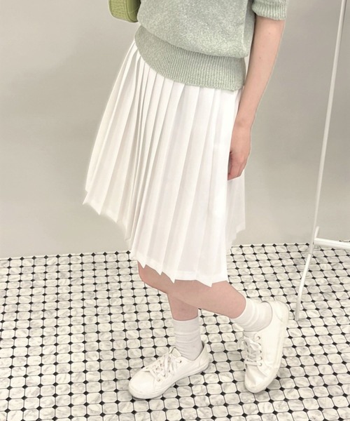 ALAND（エーランド）の「3.3Field Trip／プリーツミニスカート  2273863（スカート・レディース・ブラック/ベージュ/グレー/オフホワイト/ネイビー・FREE）」の13枚目の写真