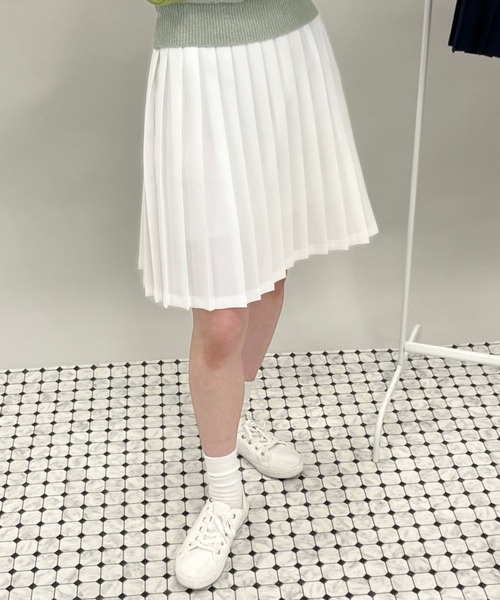 ALAND（エーランド）の「3.3Field Trip／プリーツミニスカート  2273863（スカート・レディース・ブラック/ベージュ/グレー/オフホワイト/ネイビー・FREE）」の12枚目の写真