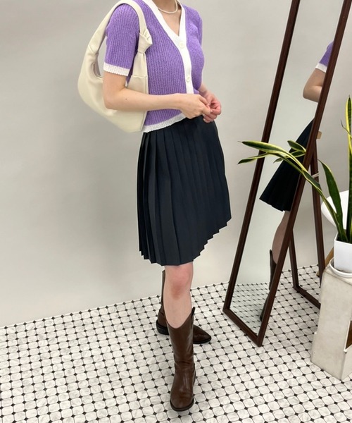 ALAND（エーランド）の「3.3Field Trip／プリーツミニスカート  2273863（スカート・レディース・ブラック/ベージュ/グレー/オフホワイト/ネイビー・FREE）」の11枚目の写真