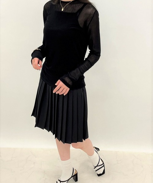 ALAND（エーランド）の「3.3Field Trip／プリーツミニスカート  2273863（スカート・レディース・ブラック/ベージュ/グレー/オフホワイト/ネイビー・FREE）」の10枚目の写真