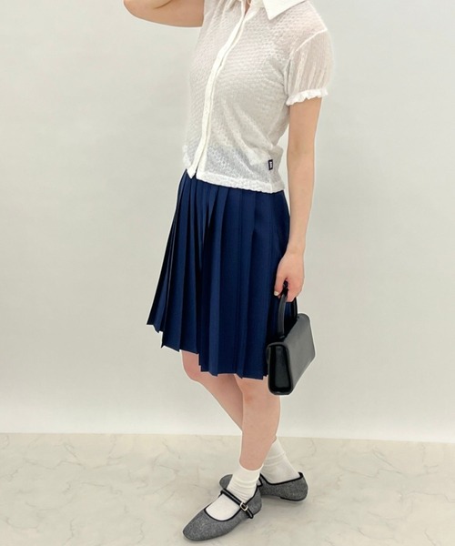 ALAND（エーランド）の「3.3Field Trip／プリーツミニスカート  2273863（スカート・レディース・ブラック/ベージュ/グレー/オフホワイト/ネイビー・FREE）」の9枚目の写真