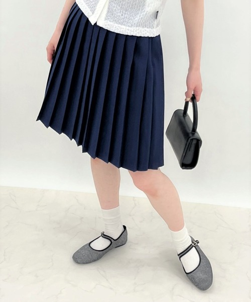 ALAND（エーランド）の「3.3Field Trip／プリーツミニスカート  2273863（スカート・レディース・ブラック/ベージュ/グレー/オフホワイト/ネイビー・FREE）」の15枚目の写真