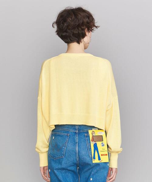 BEAUTY&YOUTH UNITED ARROWS（ビューティーアンドユースユナイテッドアローズ）の「BY コットンブレンド ショート ボタン カーディガン◆（カーディガン/ボレロ・レディース・ブラック/クリーム/ロイヤルブルー・FREE）」の11枚目の写真