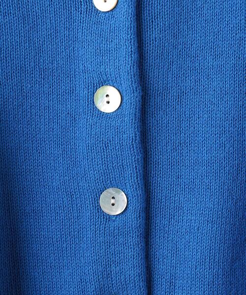 BEAUTY&YOUTH UNITED ARROWS（ビューティーアンドユースユナイテッドアローズ）の「BY コットンブレンド ショート ボタン カーディガン◆（カーディガン/ボレロ・レディース・ブラック/クリーム/ロイヤルブルー・FREE）」の21枚目の写真