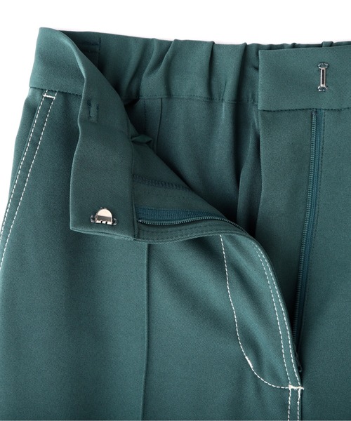 N.（N. Natural Beauty Basic）（エヌエヌナチュラルビューティーベーシック）の「◆センタープレスカラーストレートパンツ（その他パンツ・レディース・チャコールグレー/イエロー/グリーン・MEDIUM）」の17枚目の写真