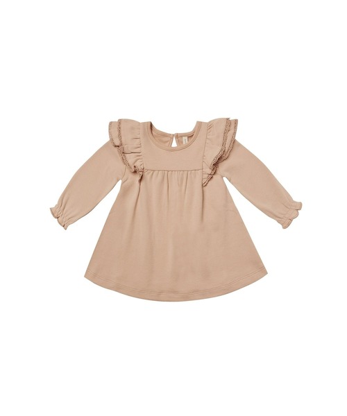【セール】/Quincy Mae/LONGSLEEVE FLUTTER DRESS（ドレス）｜Quincy Mae（クインシーメイ）