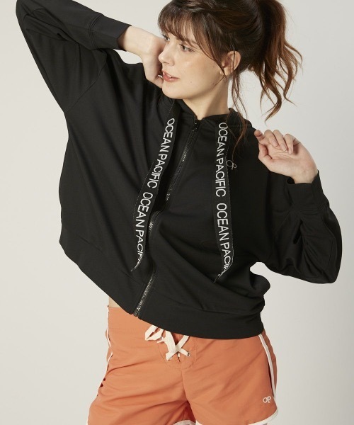 Ocean Pacific（オーシャンパシフィック）の「【OP:オーピー】OceanPacific レディース ラッシュガード UPF50＋ UVカット（ラッシュガード・レディース・ブラック/ホワイト・LARGE/MEDIUM）」の12枚目の写真