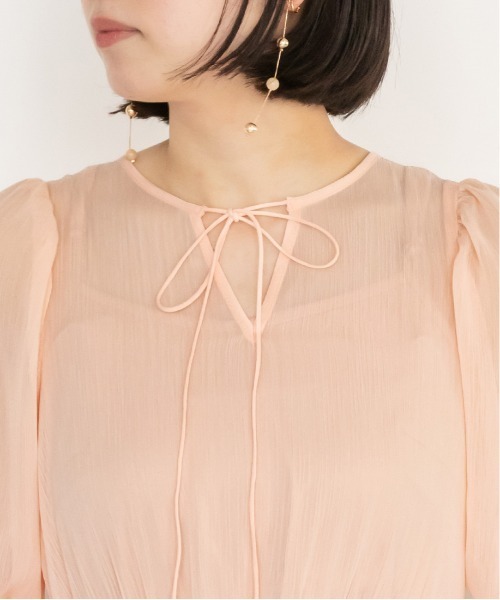 RANDA（ランダ）の「プリーツシフォンワンピース（ワンピース・レディース・パープル/ピンク/クリーム・1/0）」の16枚目の写真