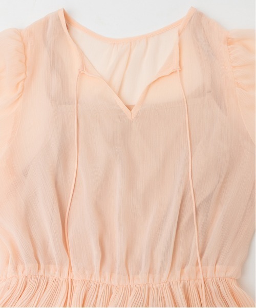 RANDA（ランダ）の「プリーツシフォンワンピース（ワンピース・レディース・パープル/ピンク/クリーム・1/0）」の18枚目の写真