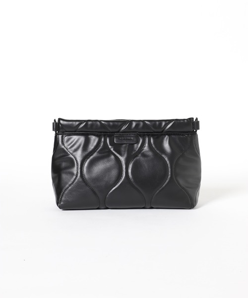 SLOBE IENA(スローブイエナ)の「【LE VERNIS/ル・ベルニ】キルティングクラッチ◆(ショルダーバッグ・レディース・ブラック/カーキ・FREE)」の5枚目の写真