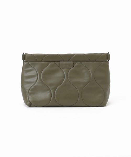 SLOBE IENA(スローブイエナ)の「【LE VERNIS/ル・ベルニ】キルティングクラッチ◆(ショルダーバッグ・レディース・ブラック/カーキ・FREE)」の12枚目の写真