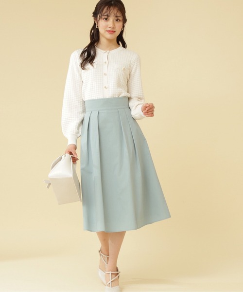 PROPORTION BODY DRESSING（プロポーションボディドレッシング）の「カラータックスカート / 1212120211（スカート・レディース・パープル/ダークネイビー/グリーン・MEDIUM/X-SMALL/SMALL）」の8枚目の写真