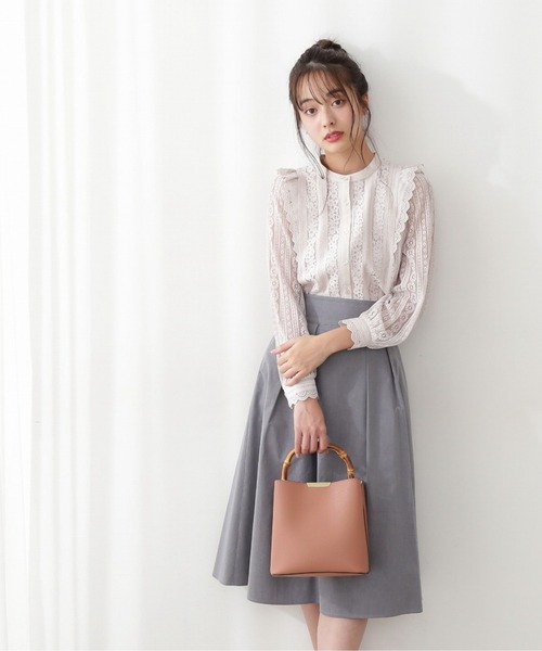 PROPORTION BODY DRESSING（プロポーションボディドレッシング）の「カラータックスカート / 1212120211（スカート・レディース・パープル/ダークネイビー/グリーン・MEDIUM/X-SMALL/SMALL）」の10枚目の写真