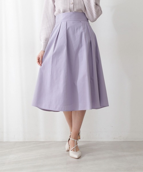 PROPORTION BODY DRESSING（プロポーションボディドレッシング）の「カラータックスカート / 1212120211（スカート・レディース・パープル/ダークネイビー/グリーン・MEDIUM/X-SMALL/SMALL）」の5枚目の写真