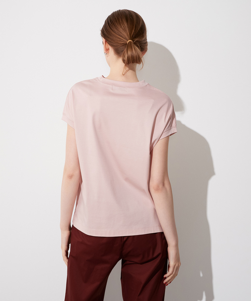 LE SOUK HOLIDAY(ルスークホリデー)の「★追加入荷★モックネックTシャツ(Tシャツ/カットソー・レディース・ネイビー/ブラック/ブルー/オフホワイト/グリーン/ピンク・M/L)」の15枚目の写真