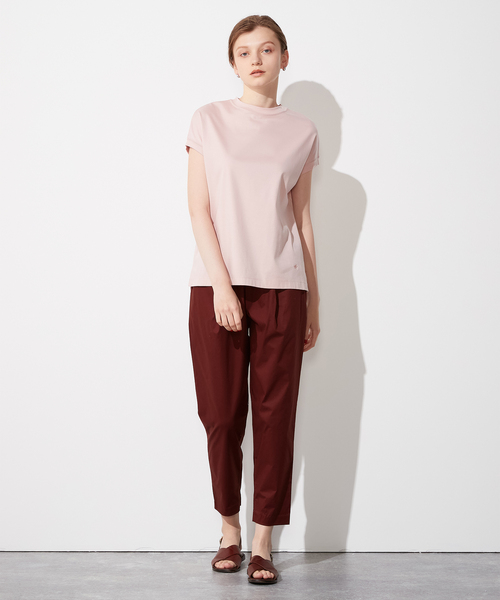 LE SOUK HOLIDAY(ルスークホリデー)の「★追加入荷★モックネックTシャツ(Tシャツ/カットソー・レディース・ネイビー/ブラック/ブルー/オフホワイト/グリーン/ピンク・M/L)」の16枚目の写真