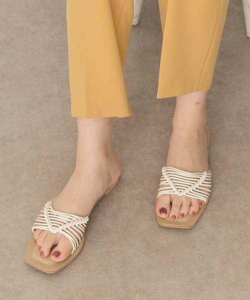 RODE SKO（ロデスコ）の「マクラメサンダル（サンダル・レディース・ホワイト/グリーン・36/37/38）」の11枚目の写真