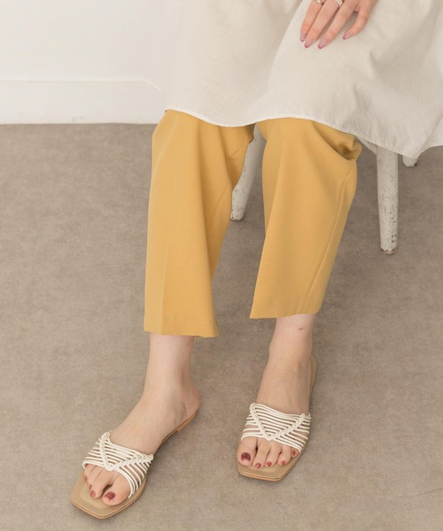 RODE SKO（ロデスコ）の「マクラメサンダル（サンダル・レディース・ホワイト/グリーン・36/37/38）」の3枚目の写真