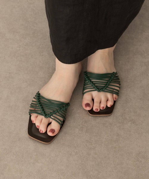 RODE SKO（ロデスコ）の「マクラメサンダル（サンダル・レディース・ホワイト/グリーン・36/37/38）」の14枚目の写真