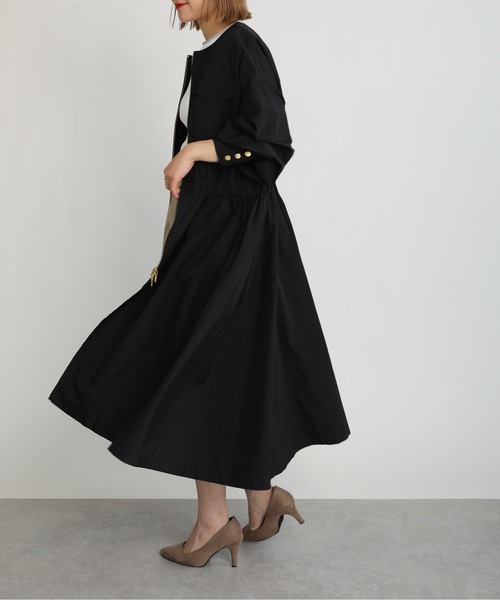 PICCIN（ピッチン）の「サファリドレスコート（その他アウター・レディース・ブラック/ベージュ/カーキ・M）」の8枚目の写真