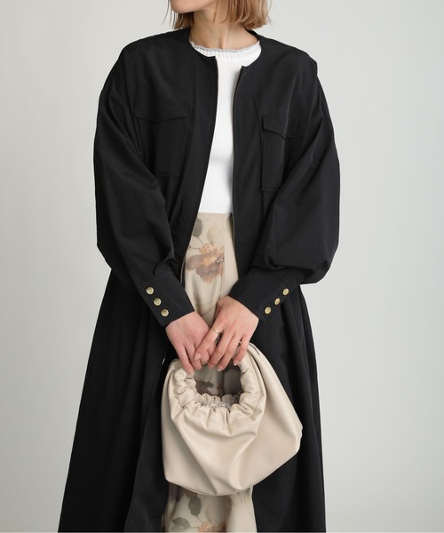 PICCIN（ピッチン）の「サファリドレスコート（その他アウター・レディース・ブラック/ベージュ/カーキ・M）」の13枚目の写真