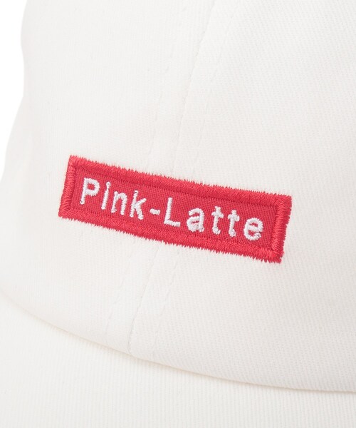 PINK-latte(ピンクラテ)の「◆BOXロゴリングキャップ(キャップ・キッズ・ブラック/オフホワイト/ライトパープル・00)」の8枚目の写真