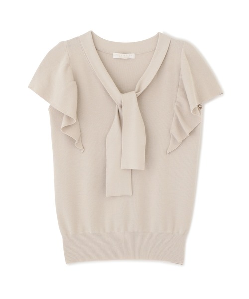 PROPORTION BODY DRESSING（プロポーションボディドレッシング）の「【美人百花6月号タイアップ商品】フレアスリーブボウタイニット / 1212170500（ニット/セーター・レディース・ベージュ/ブルー/ブラック・MEDIUM/SMALL）」の19枚目の写真