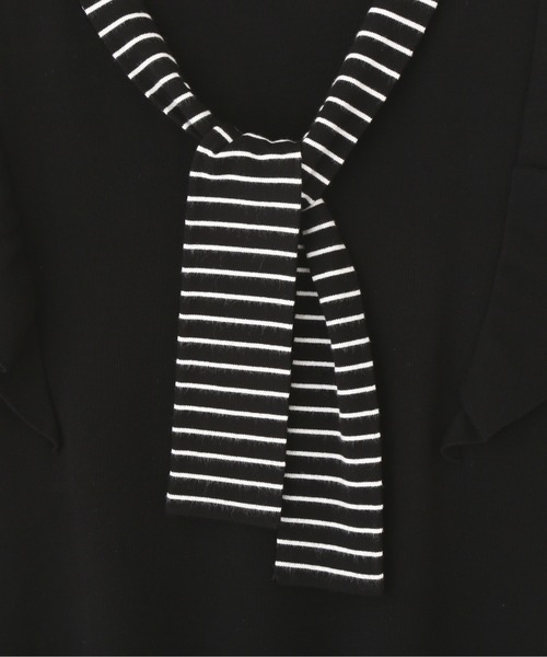 PROPORTION BODY DRESSING（プロポーションボディドレッシング）の「【美人百花6月号タイアップ商品】フレアスリーブボウタイニット / 1212170500（ニット/セーター・レディース・ベージュ/ブルー/ブラック・MEDIUM/SMALL）」の22枚目の写真