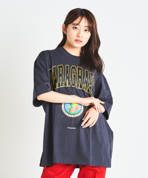 Paragraph（パラグラフ）の「PRGRP.36-SSTEE（Tシャツ/カットソー・メンズ・ブラウン/グリーン/アイボリー/チャコール・FREE）」の3枚目の写真