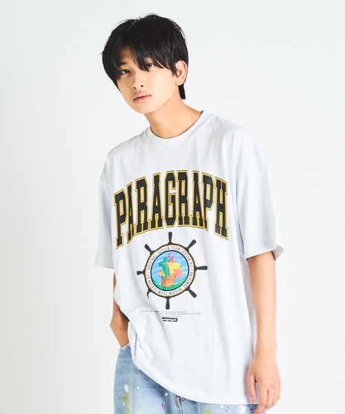 Paragraph（パラグラフ）の「PRGRP.36-SSTEE（Tシャツ/カットソー・メンズ・ブラウン/グリーン/アイボリー/チャコール・FREE）」の2枚目の写真
