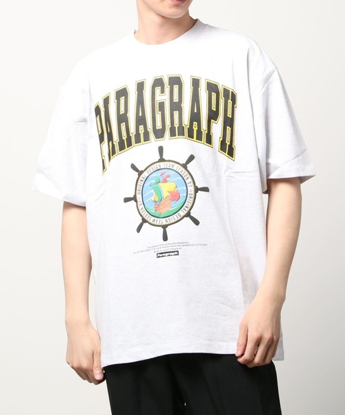 Paragraph（パラグラフ）の「PRGRP.36-SSTEE（Tシャツ/カットソー・メンズ・ブラウン/グリーン/アイボリー/チャコール・FREE）」の5枚目の写真