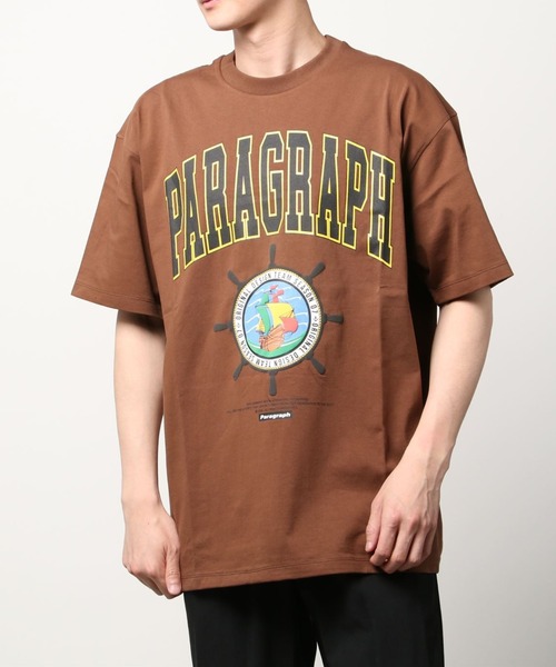 Paragraph（パラグラフ）の「PRGRP.36-SSTEE（Tシャツ/カットソー・メンズ・ブラウン/グリーン/アイボリー/チャコール・FREE）」の10枚目の写真