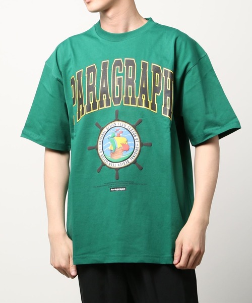 Paragraph（パラグラフ）の「PRGRP.36-SSTEE（Tシャツ/カットソー・メンズ・ブラウン/グリーン/アイボリー/チャコール・FREE）」の12枚目の写真