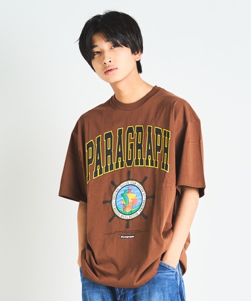 Paragraph（パラグラフ）の「PRGRP.36-SSTEE（Tシャツ/カットソー・メンズ・ブラウン/グリーン/アイボリー/チャコール・FREE）」の17枚目の写真