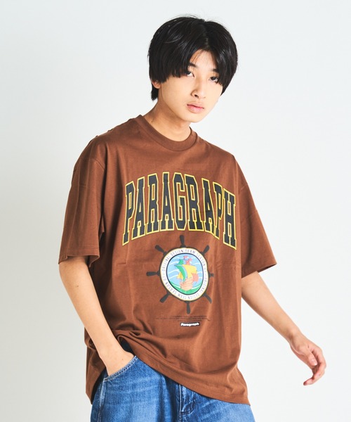 Paragraph（パラグラフ）の「PRGRP.36-SSTEE（Tシャツ/カットソー・メンズ・ブラウン/グリーン/アイボリー/チャコール・FREE）」の18枚目の写真