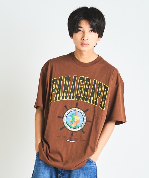 Paragraph（パラグラフ）の「PRGRP.36-SSTEE（Tシャツ/カットソー・メンズ・ブラウン/グリーン/アイボリー/チャコール・FREE）」の21枚目の写真