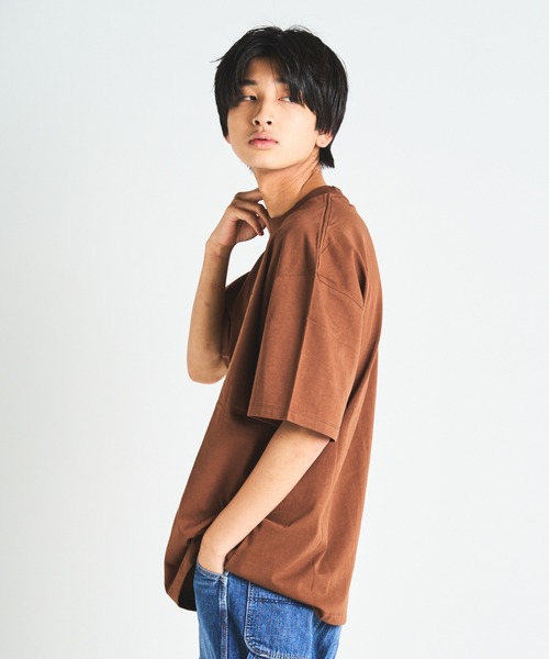 Paragraph（パラグラフ）の「PRGRP.36-SSTEE（Tシャツ/カットソー・メンズ・ブラウン/グリーン/アイボリー/チャコール・FREE）」の22枚目の写真