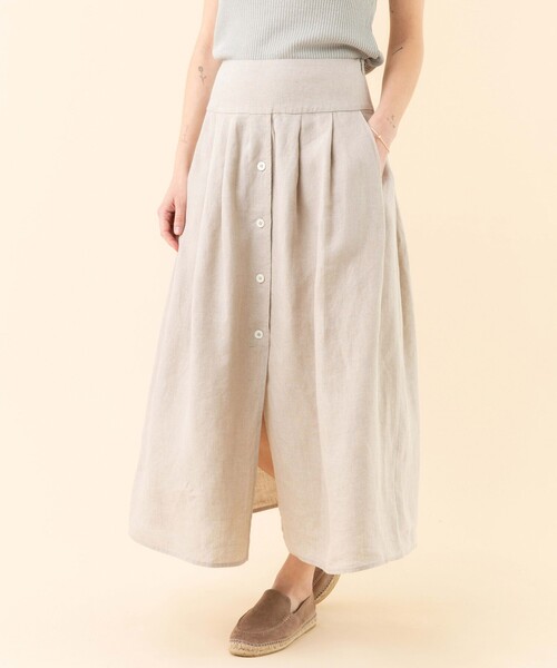 agnes b.(アニエスベー)の「UAF9 JUPE ロングスカート(スカート・レディース・ベージュ系その他・40/36/42)」の3枚目の写真