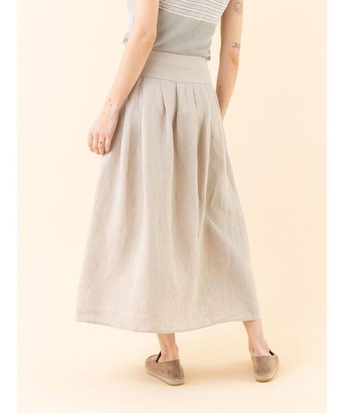 agnes b.(アニエスベー)の「UAF9 JUPE ロングスカート(スカート・レディース・ベージュ系その他・40/36/42)」の4枚目の写真