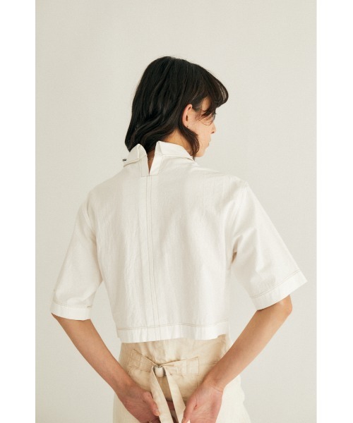 M_（エムアンダーバー）の「【M_】MINI シャツ（シャツ/ブラウス・レディース・ブラック/ピンク/オフホワイト・2/1）」の8枚目の写真