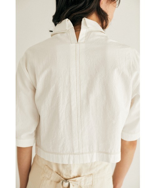 M_（エムアンダーバー）の「【M_】MINI シャツ（シャツ/ブラウス・レディース・ブラック/ピンク/オフホワイト・2/1）」の9枚目の写真