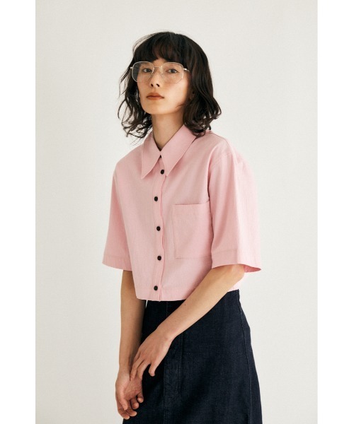 M_（エムアンダーバー）の「【M_】MINI シャツ（シャツ/ブラウス・レディース・ブラック/ピンク/オフホワイト・2/1）」の12枚目の写真