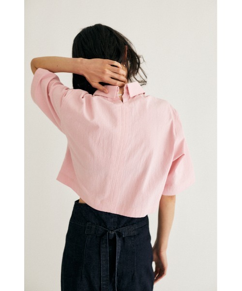 M_（エムアンダーバー）の「【M_】MINI シャツ（シャツ/ブラウス・レディース・ブラック/ピンク/オフホワイト・2/1）」の14枚目の写真