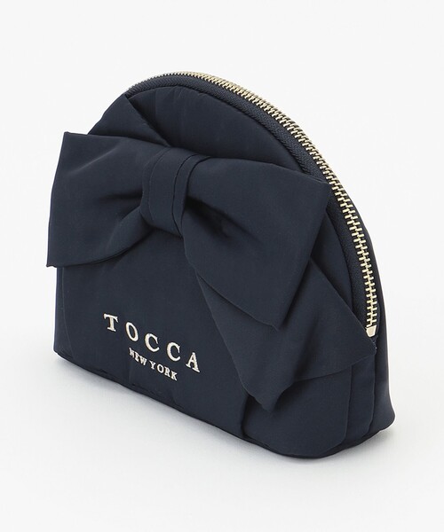 【美品】トッカ RIBBON KNOT ボディバッグ ナイロン 黒 TOCCA（トッカ） トートバッグ RIBBON KNOT NYLONBAG ナイロントート