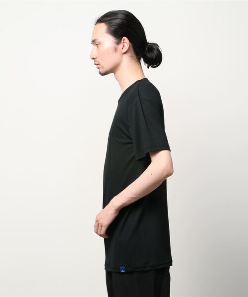 GUNZE(グンゼ)の「GUNZE グンゼ COOLMAGIC クールネック Tシャツ 鹿の子 吸汗速乾 消臭 部屋干し対応 カットソー 半袖(Tシャツ/カットソー・メンズ・ホワイト/ブラック/ホワイト系2/グレー/ブラック系その他・MEDIUM/LARGE/X-LARGE)」の11枚目の写真
