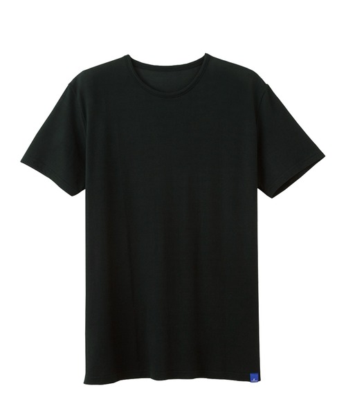 GUNZE(グンゼ)の「GUNZE グンゼ COOLMAGIC クールネック Tシャツ 鹿の子 吸汗速乾 消臭 部屋干し対応 カットソー 半袖(Tシャツ/カットソー・メンズ・ホワイト/ブラック/ホワイト系2/グレー/ブラック系その他・MEDIUM/LARGE/X-LARGE)」の5枚目の写真