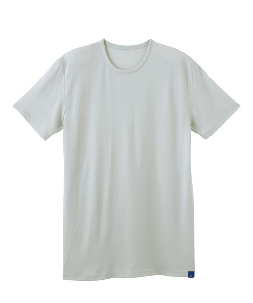 GUNZE(グンゼ)の「GUNZE グンゼ COOLMAGIC クールネック Tシャツ 鹿の子 吸汗速乾 消臭 部屋干し対応 カットソー 半袖(Tシャツ/カットソー・メンズ・ホワイト/ブラック/ホワイト系2/グレー/ブラック系その他・MEDIUM/LARGE/X-LARGE)」の1枚目の写真