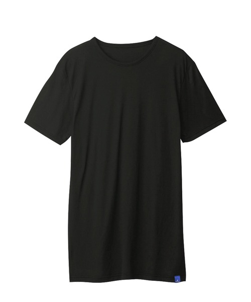 GUNZE(グンゼ)の「GUNZE グンゼ COOLMAGIC クールネック Tシャツ 鹿の子 吸汗速乾 消臭 部屋干し対応 カットソー 半袖(Tシャツ/カットソー・メンズ・ホワイト/ブラック/ホワイト系2/グレー/ブラック系その他・MEDIUM/LARGE/X-LARGE)」の4枚目の写真