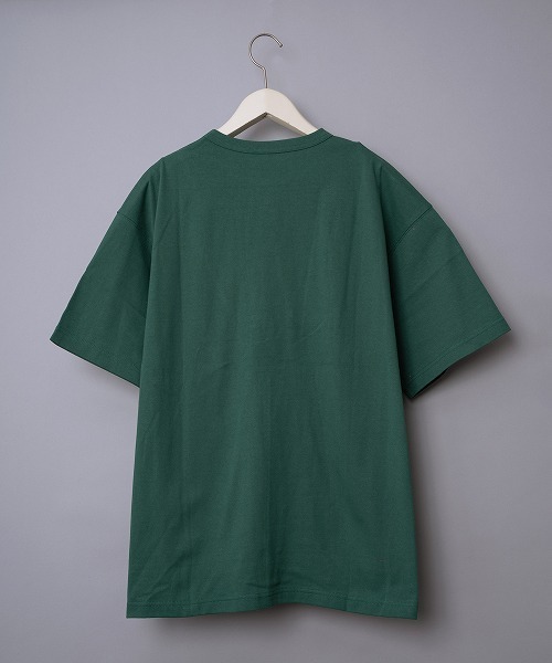 Revo.(レボ)の「USAコットン×リサイクルコットン SDGs ルーズシルエットポケットTee(Tシャツ/カットソー・メンズ・ダークパープル/ホワイト/グリーン/ブラック/ブルー・MEDIUM/LARGE)」の8枚目の写真
