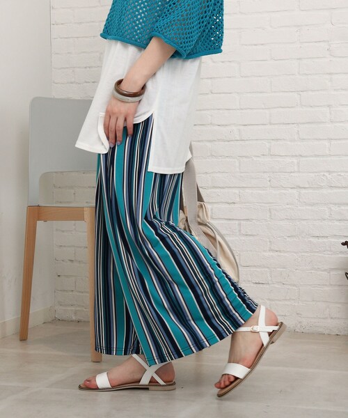 Cutie Blonde（キューティーブロンド）の「◆【洗える/接触冷感/S-L】ゆるテロリラックスパンツ（その他パンツ・レディース・キャメル/ブラック系/ベージュ系/ネイビー系2・01/02/03）」の4枚目の写真